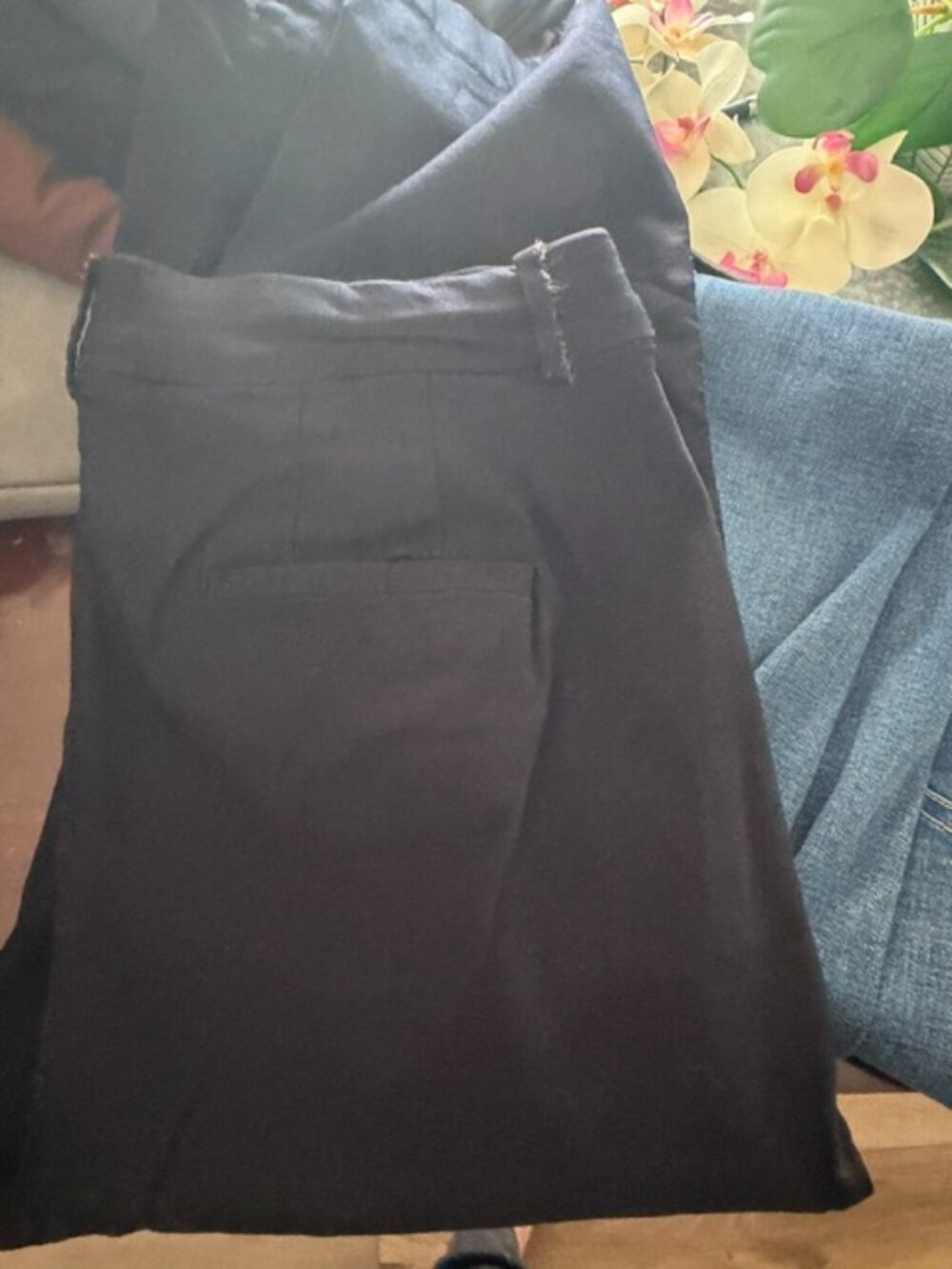 LANE BRYANT 4-Season Straight Leg Pant, Size 16, Black
